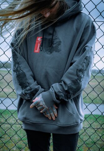 MaskOff Apparel – Carnage – Hoodie – Schwarz – M – 100% Baumwolle