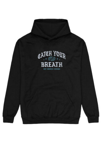 Catch Your Breath – Not Broken Enough – Hoodie – Schwarz – L – 50% Baumwolle, 50% Polyester