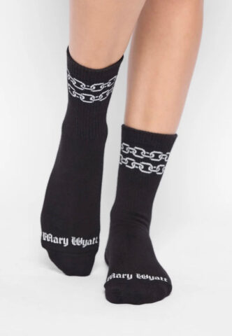 Mary Wyatt – Catena Socks – Socken – Schwarz – Onesize – gid://shopify/Metaobject/321689616621