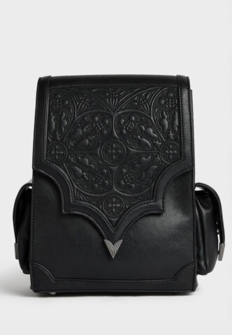 Killstar – Cathedra Embroidered Black – Rucksack – Schwarz – Onesize – 100% Polyurethan