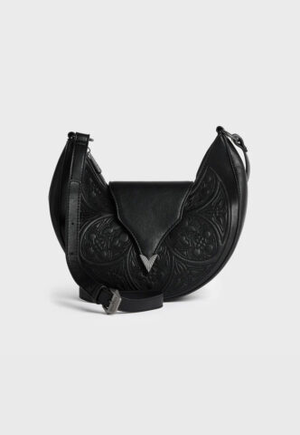 Killstar – Cathedra Embroidered Crossbody Black – Crossbody Bag – Schwarz – Onesize – 100% Polyurethan
