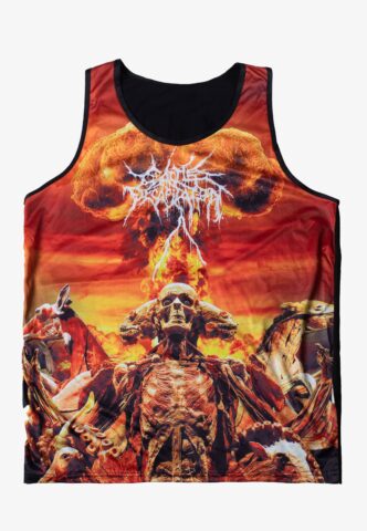 Cattle Decapitation – Bouquet Allover – Tank – Orange – S – 100% Polyester