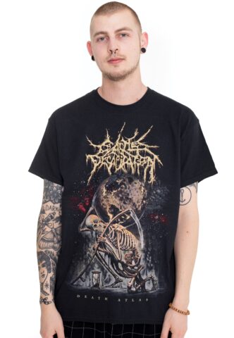 Cattle Decapitation – Death Atlas Cover – T-Shirt – Schwarz – XXL – 100% Baumwolle