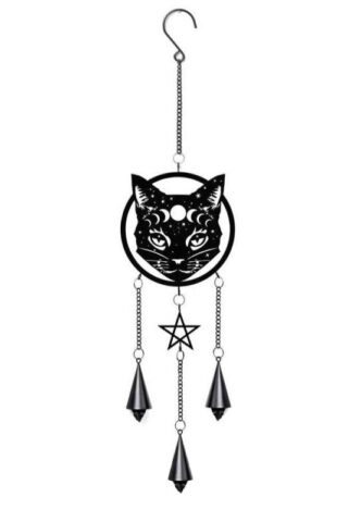 Alchemy England – Celestial Cat – Traumfänger – Schwarz – Onesize – Stahl 316L