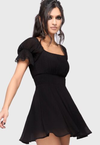 Killstar – Lunar Wisp Mini Black – Kleid – Schwarz – L – gid://shopify/Metaobject/284636905709