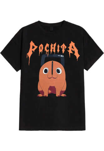 Chainsaw Man – Pochita The Chainsaw Devil – T-Shirt – Schwarz – S – 100% Baumwolle