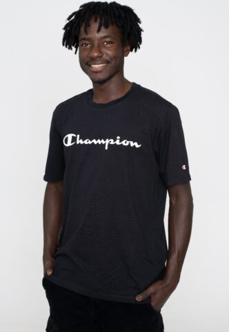 Champion – Crewneck Black Beauty – T-Shirt – Schwarz – S – 100% Baumwolle