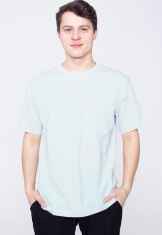 Champion – Crewneck FRG – T-Shirt – Grau – M – 100% Baumwolle