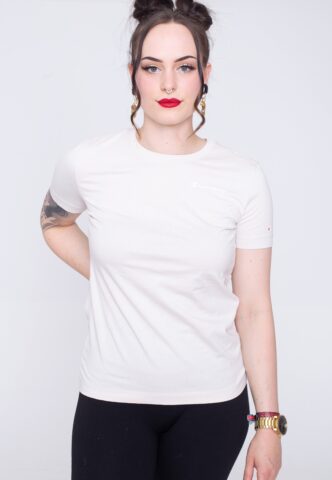 Champion – Crewneck HAS – T-Shirt – Beige – M – 100% Baumwolle