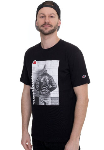 Champion – Crewneck NBK – T-Shirt – Schwarz – L – 100% Baumwolle