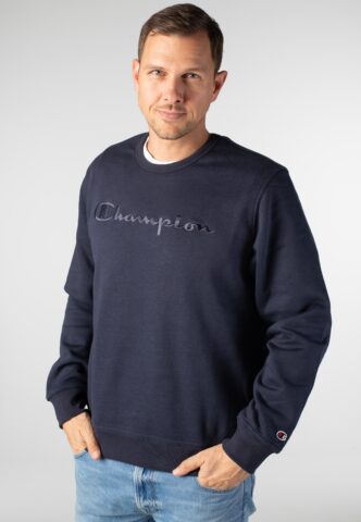 Champion – Crewneck NNY – Sweater – Blau – XL – 98% Baumwolle, 2% Elastan