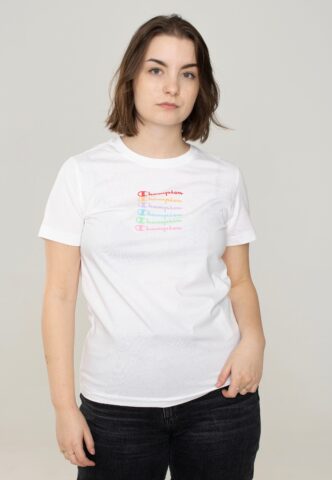 Champion – Crewneck White – T-Shirt – Weiß – S – 100% Baumwolle