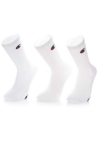 Champion – Crew Pack Of 3 WHT / WHT / WHT – Socken – Weiß – L/XL – 80% Baumwolle, 15% Polyester, 5% Elastane
