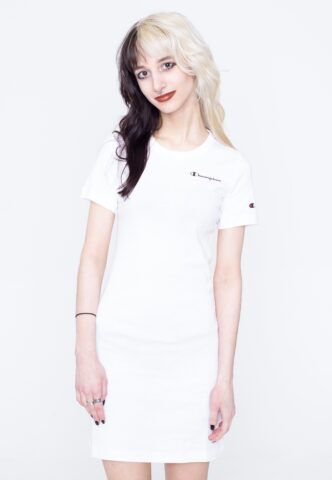 Champion – Dress WHT – Kleid – Weiß – M – 100% Baumwolle