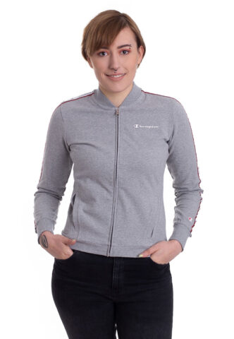 Champion – Full Zip OXGM – Trainingsjacke – Grau – M – 95% Baumwolle, 5% Elastan