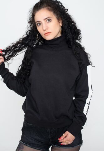 Champion – High Neck Black Beauty – Sweater – Schwarz – S – 70% Baumwolle, 30% Polyester
