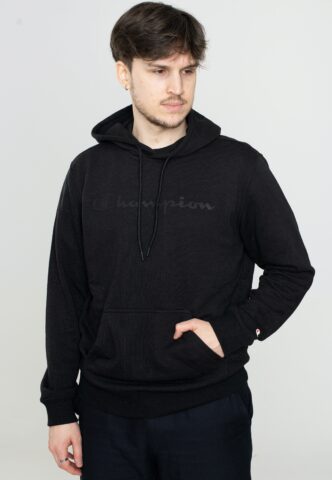 Champion – Hooded Sweatshirt Black Beauty A – Hoodie – Schwarz – S – 52% Baumwolle, 48% Polyester