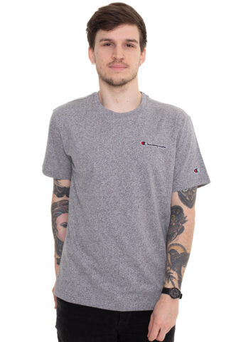 Champion – Logo Crewneck GRJM – T-Shirt – Grau – S – 100% Baumwolle