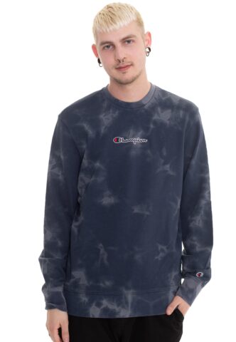 Champion – Logo Crewneck NVB – Sweater – Blau – S – 100% Baumwolle