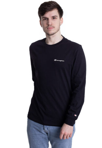 Champion – Long Sleeve Black – Longsleeve – Schwarz – S – 100% Baumwolle