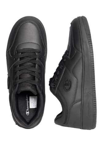 Champion – Low Cut Rebound Low Black Beauty C – Schuhe – Schwarz – EU 45 – Textile, Synthetic/Textile/Gummi