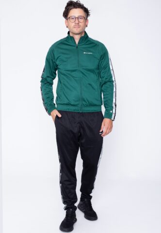 Champion – Poly Warpknit Small Logo HLG/NBK/NBK – Trainingsanzug – Grün – XXL – 100% Polyester