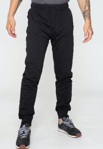 Champion – Rib Cuff Black Beauty – Jogginghose – Schwarz – XS – 95% Baumwolle, 5% Elastan