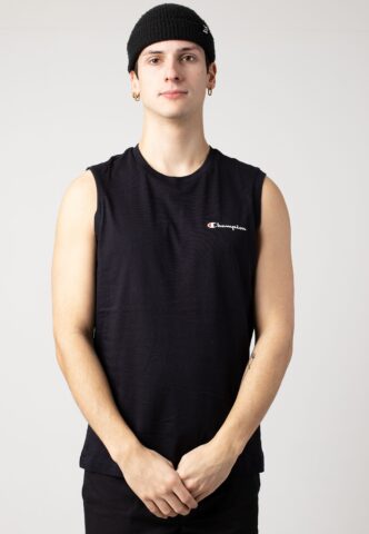 Champion – Sleeveless Crewneck NBK – Sleeveless – Schwarz – L – 100% Polyester