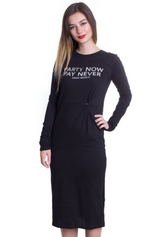 Cheap Monday – Late Party Now – Kleid – Schwarz – S – 100% Baumwolle,Baumwolle
