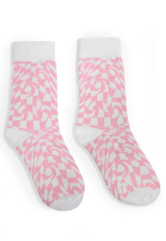 Koi Footwear – Check Mate Pink – Socken – Pink – Onesize – 73% Baumwolle 25% Polyester 2% Elastan