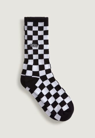 Vans – Checkerboard Crew Black/White – Socken – Schwarz – L – gid://shopify/Metaobject/268230689005
