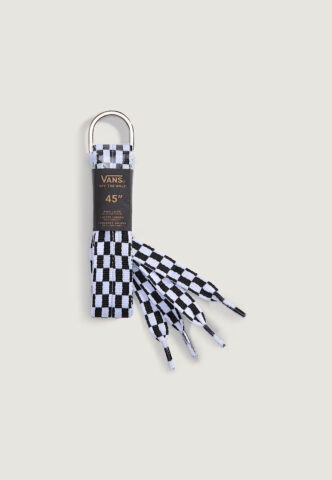 Vans – Vans Fat Checkerboard Black/White – Schnürsenkel – Schwarz – S – 100% Polyester