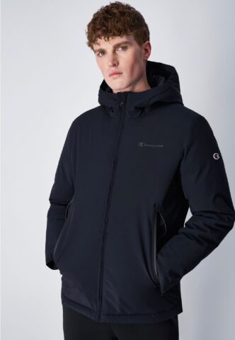 Champion – Hooded Black Beauty – Jacke – Schwarz – M – 88% Polyester, 12% Elastan