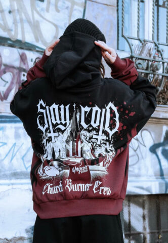Stay Cold Apparel – Church Burner Crew Oversized Customized – Hoodie – Schwarz – XL – 60% Baumwolle, 40% Polyester