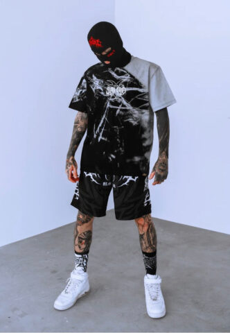 Stay Cold Apparel – Church Burner Crew Customized – T-Shirt – Grau – L – 100% Baumwolle