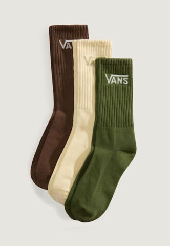 Vans – Classic Crew Pack Of 3 Green Balsam – Socken – Grün – XL – 74% Baumwolle, 14% Polyester, 8% Nylon, 4% Elastan