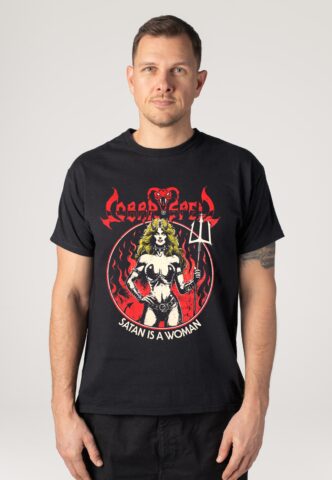 Cobra Spell – Satan Is A Woman – T-Shirt – Schwarz – M – 100% Baumwolle