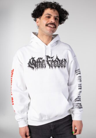Coffin Feeder – No Forgiveness White – Hoodie – Weiß – M – 50% Baumwolle, 50% Polyester