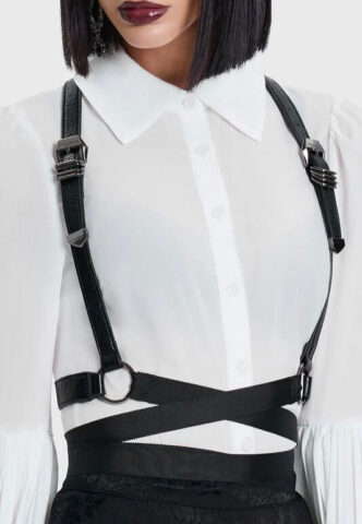 Killstar – Coffin Wrap Black – Harnisch – Schwarz – M/L – 100% Polyurethan