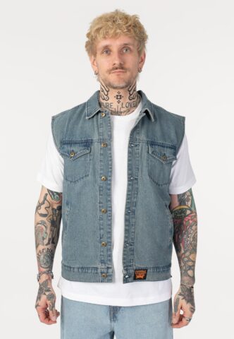 Creature x Cannibal Corpse – Denim – Weste – Blau – XXL – gid://shopify/Metaobject/270473330925