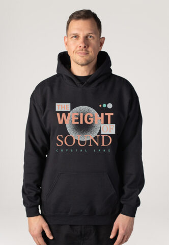 Crystal Lake – The Weight Of Sound – Hoodie – Schwarz – L – 50% Baumwolle, 50% Polyester