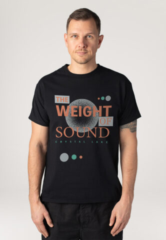 Crystal Lake – The Weight Of Sound – T-Shirt – Schwarz – XL – 100% Baumwolle