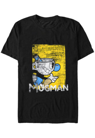 Cuphead – Mugman – T-Shirt – Schwarz – XL – 100% Baumwolle