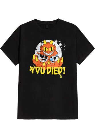 Cuphead – You Died! – T-Shirt – Schwarz – XXL – 100% Baumwolle