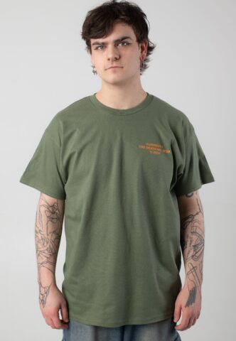 Currents – Crown Moon Military Green – T-Shirt – Grün – S – 100% Baumwolle