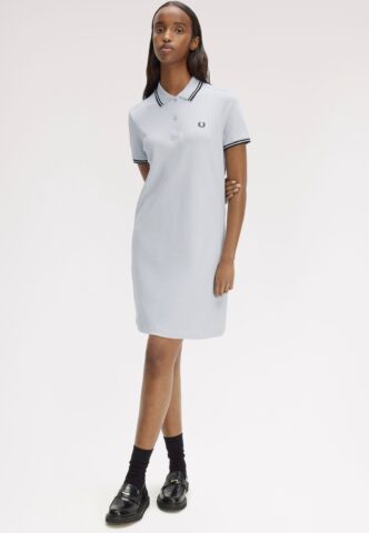 Fred Perry – Twin Tipped Fred Perry Dusky Blue /Black/Black – Kleid – Blau – Large – 98% Baumwolle, 2% Elastan