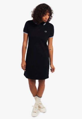 Fred Perry – Twin Tipped Fred Perry Black – Kleid – Schwarz – X-Large – 100% Baumwolle