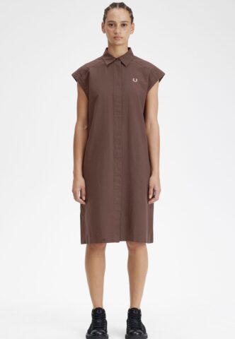 Fred Perry – Sleeveless Carrington Brick – Kleid – Braun – X-Small – 100% Baumwolle