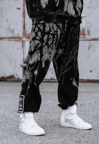 Stay Cold Apparel – Daggerwave Black – Jogginghose – Schwarz – L – 100% Baumwolle