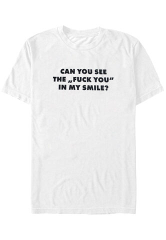 Dancitee – Fu In My Smile – T-Shirt – Weiß – L – 100% Baumwolle